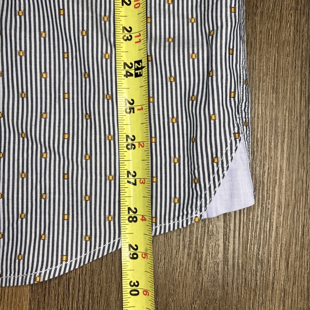 Tommy Bahama Jeans Shirt Men's Large Blue Cotton Striped Island Modern Fit Beach - Picture 11 of 12